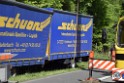 LKW in Boeschung A 3 Rich Frankfurt Hoehe Roesrath Lohmar P090